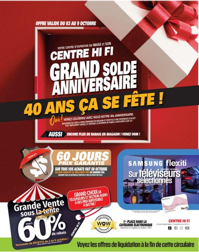 Centre Hi-Fi Flyer October 3 to 9