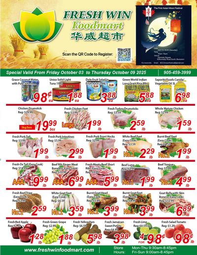 Fresh Win Foodmart Flyer October 3 to 9