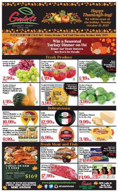 Galati Market Fresh Flyer October 3 to 16