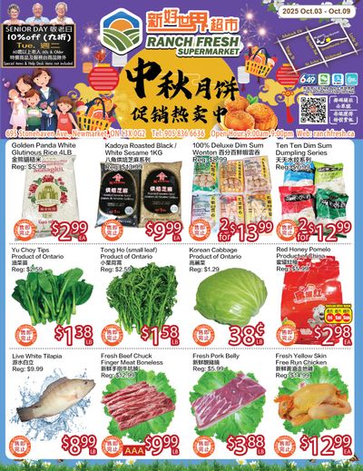 Ranch Fresh Supermarket Flyer October 3 to 9