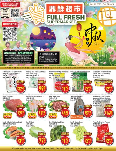 Full Fresh Supermarket Flyer October 3 to 9