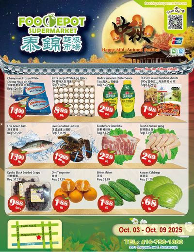 Food Depot Supermarket Flyer October 3 to 9