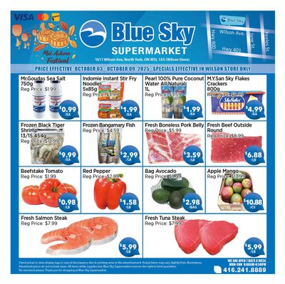 Blue Sky Supermarket (North York) Flyer October 3 to 9