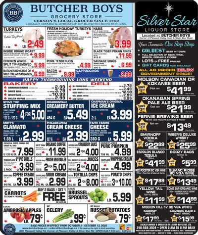Butcher Boys Grocery Store Flyer October 3 to 13