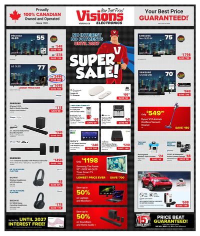 Visions Electronics Flyer October 3 to 9