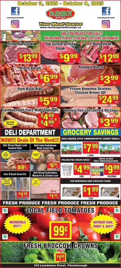 Farmboy Peterborough Flyer October 3 to 9