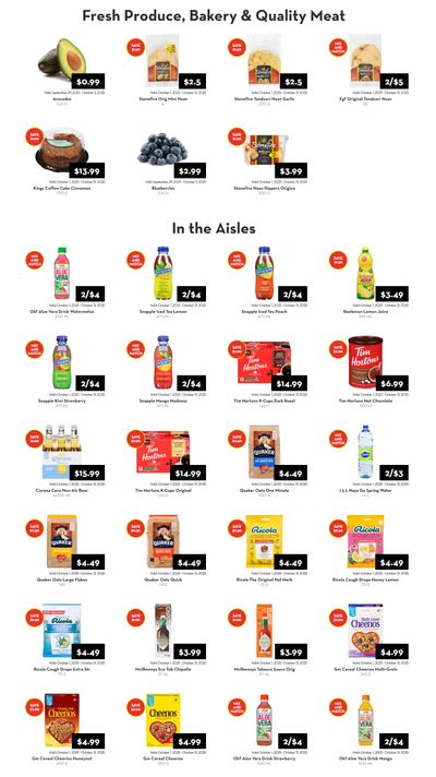 Rabba In-Store Deals October 1 to 31