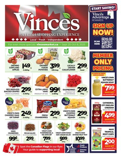 Vince's Market Flyer September 25 to October 8