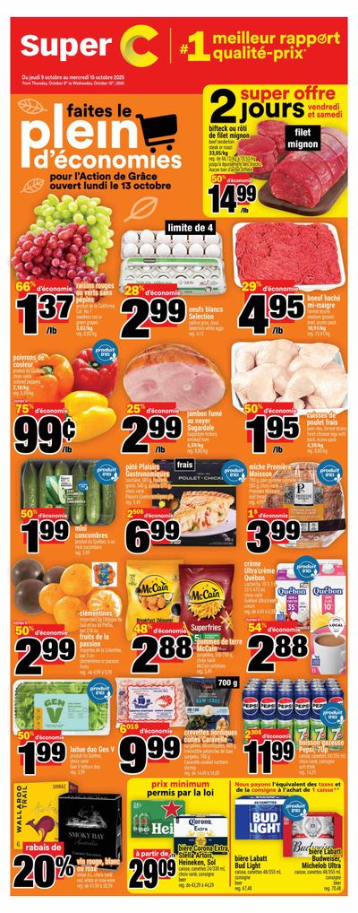 Super C Flyer October 9 to 15