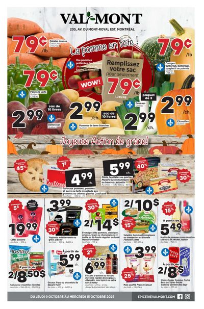 Val-Mont Flyer October 9 to 15