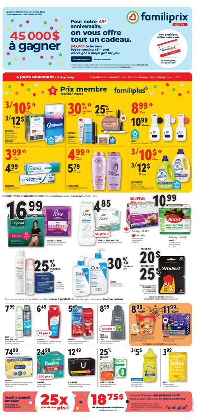 Familiprix Extra Flyer October 9 to 15