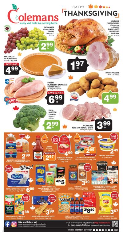 Coleman's Flyer October 9 to 15