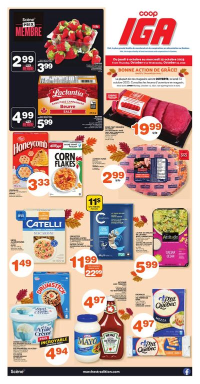 Coop IGA (QC) Flyer October 9 to 15