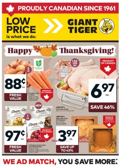 Giant Tiger Canada Flyer Deals October 8th – 14th