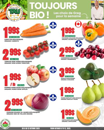 Marches Tau Produce Flyer October 6 to 12