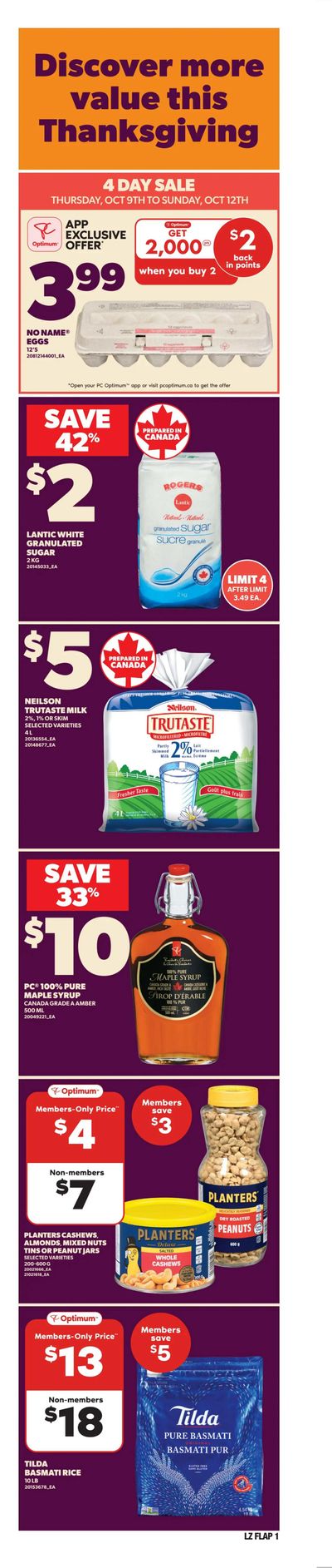 Zehrs Flyer October 9 to 15