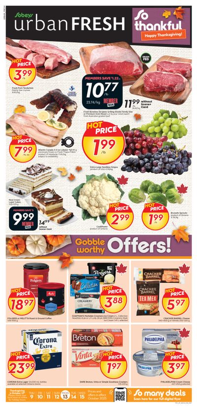 Sobeys Urban Fresh Flyer October 9 to 15