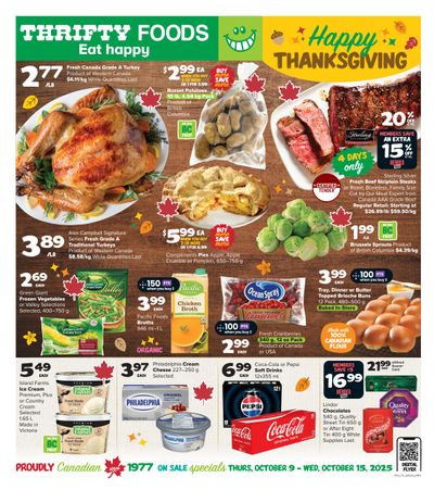 Thrifty Foods Flyer October 9 to 15