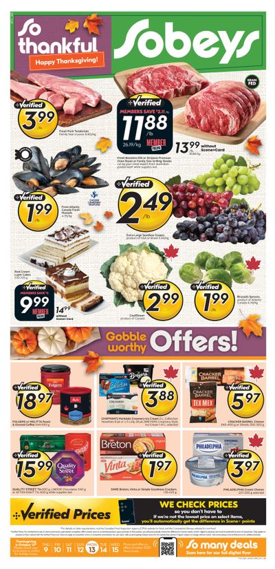 Sobeys (Atlantic) Flyer October 9 to 15