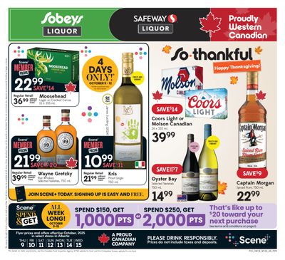 Sobeys/Safeway (AB) SWCB Flyer October 9 to 15