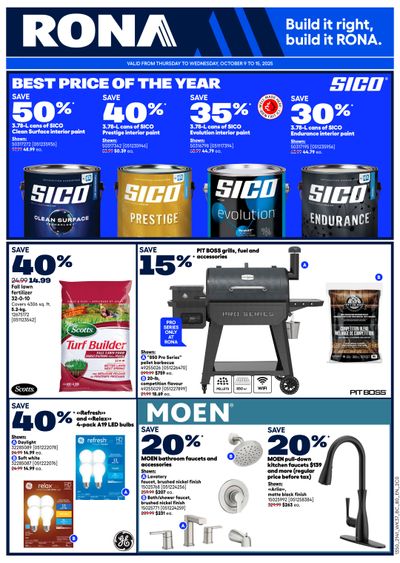 Rona & Rona+ (West) Flyer October 9 to 15