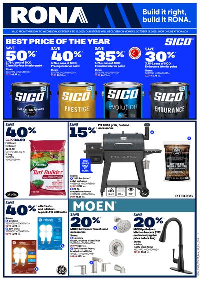 Rona & Rona+ (Atlantic) Flyer October 9 to 15