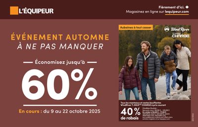 L'Équipeur Flyer October 9 to 22