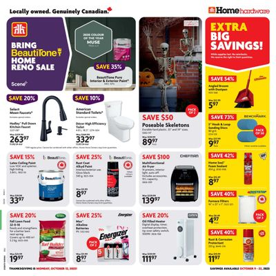 Home Hardware (Atlantic) Flyer October 9 to 22 