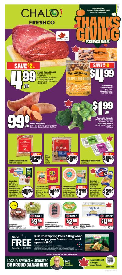 Chalo! FreshCo (West) Flyer October 9 to 15
