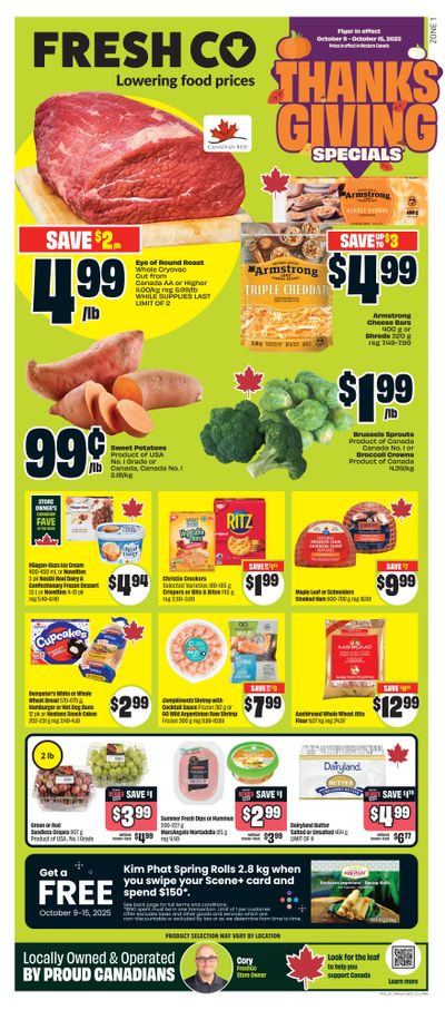 FreshCo (West) Flyer October 9 to 15