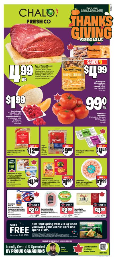 Chalo! FreshCo (ON) Flyer October 9 to 15