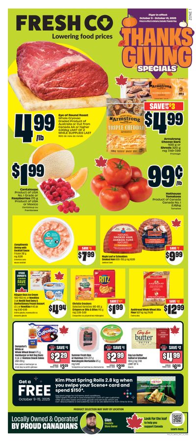 FreshCo (ON) Flyer October 9 to 15