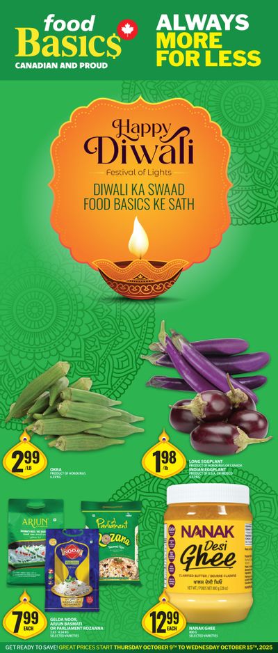 Food Basics Diwali Flyer October 9 to 15