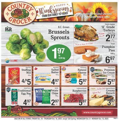 Country Grocer Flyer October 10 to 16