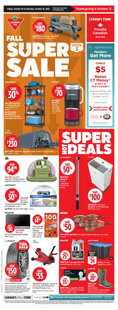 Canadian Tire (West) Flyer October 10 to 16