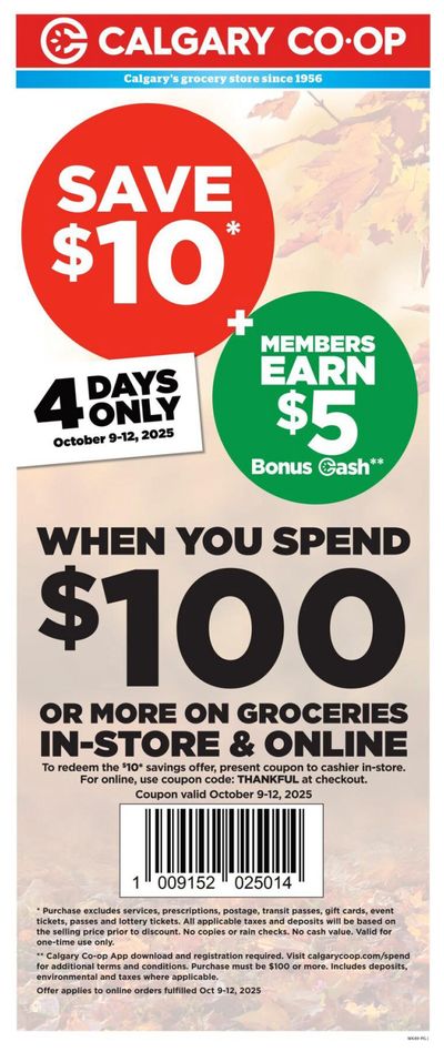 Calgary Co-op Flyer October 9 to 15