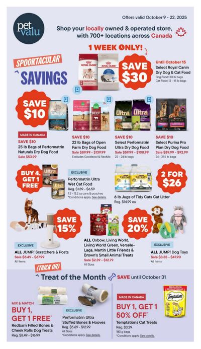 Pet Valu Flyer October 9 to 22
