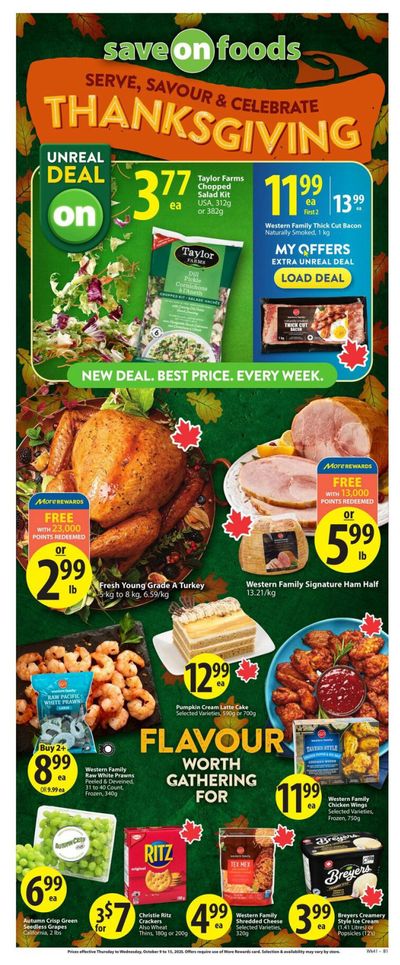 Save On Foods (AB) Flyer October 9 to 15
