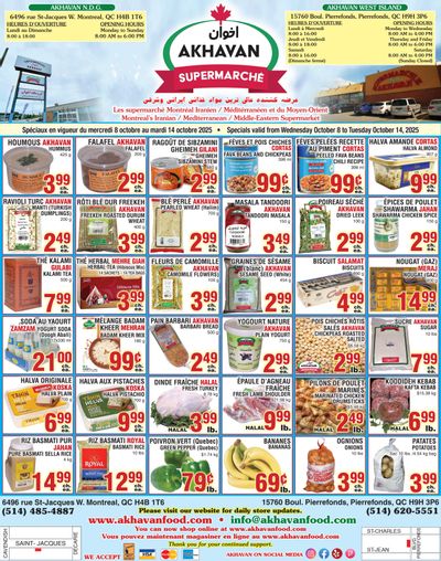 Akhavan Supermarche Flyer October 8 to 14