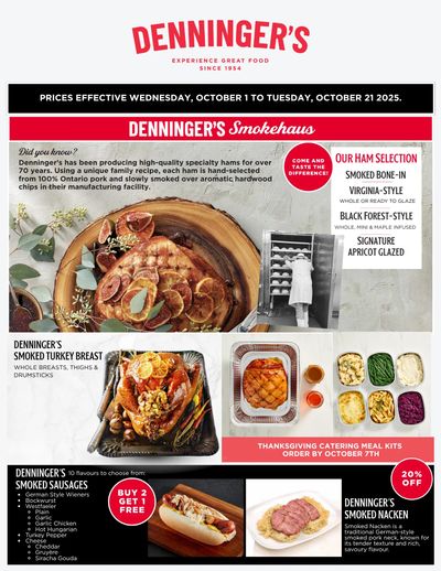 Denninger's Monthly Flyer October 1 to 21