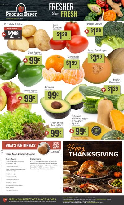 Produce Depot Flyer October 8 to 14