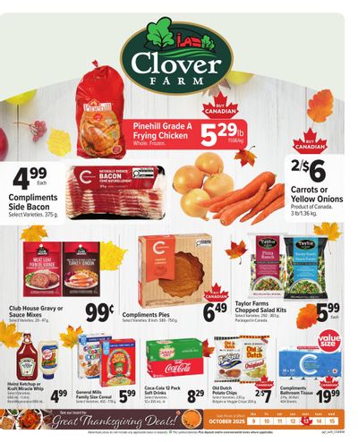 Clover Farm (Atlantic) Flyer October 9 to 15