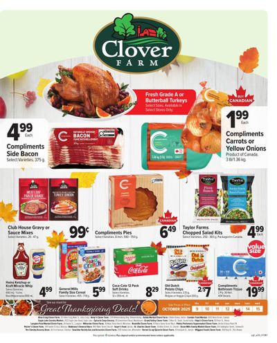 Clover Farm (ON) Flyer October 9 to 15