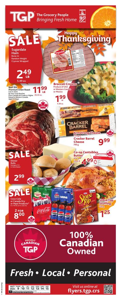 TGP The Grocery People Flyer October 9 to 15