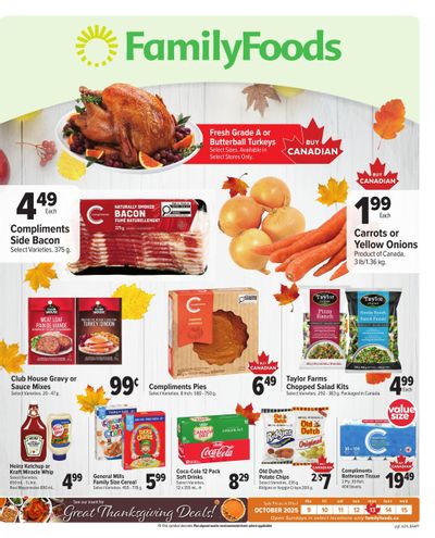 Family Foods Flyer October 9 to 15