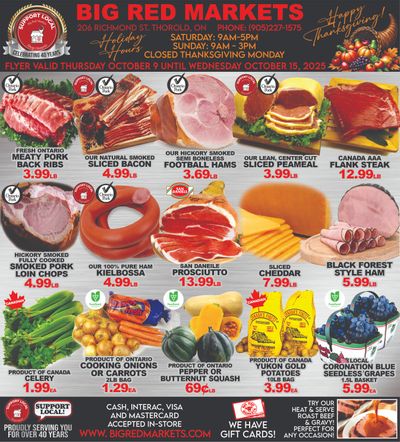 Big Red Markets Flyer October 9 to 15