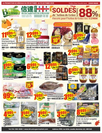 Btrust Supermarket (Montreal) Flyer October 9 to 15
