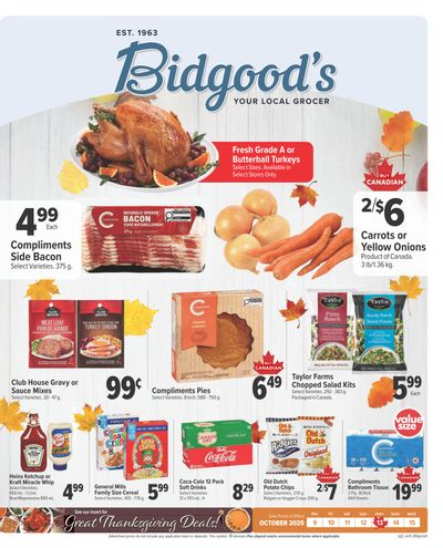 Bidgood's Flyer October 9 to 15