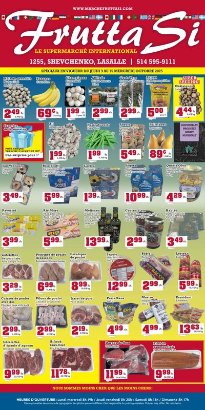 Frutta Si Flyer October 9 to 15
