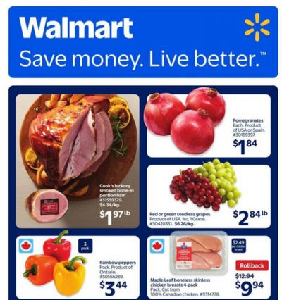 Walmart Ontario Flyer Deals October 9th – 15th: Maple Leaf Chicken Breast 4 Pack $9.94 + More